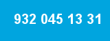 932 045 13 31 932 045 13 31